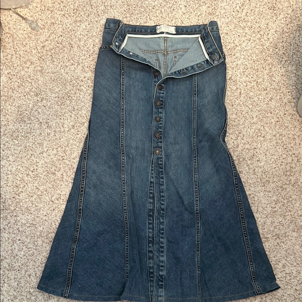 Free People Blue Jeans with Gradient Effect